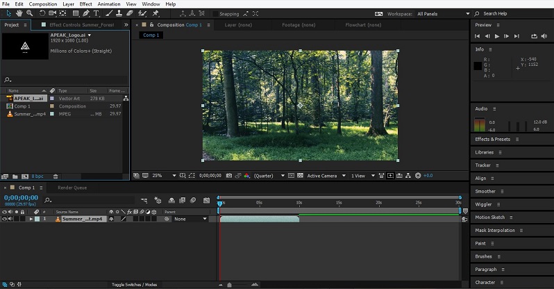 group layers after effects