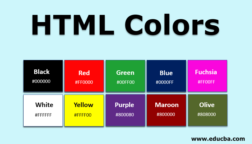 HTML Colors Learn How To Use Colors In Website Using HTML Colors