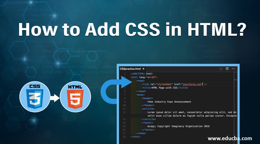 how to add location in html css