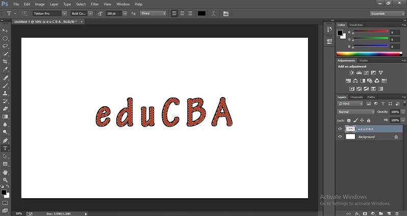 How to Change Text Color in Photoshop 1-23