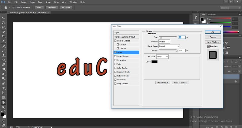 How to Change Text Color in Photoshop 1-28