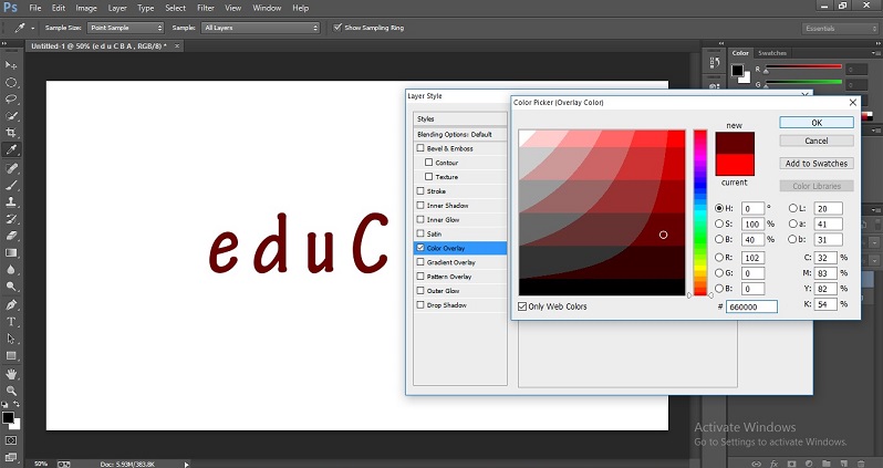 How to Change Text Color in Photoshop 1-31