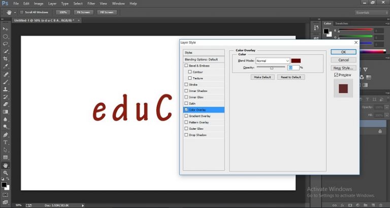 how-to-change-text-color-in-photoshop-process-to-change-text-color