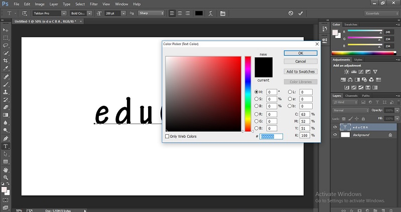 how-to-change-text-color-in-photoshop-process-to-change-text-color