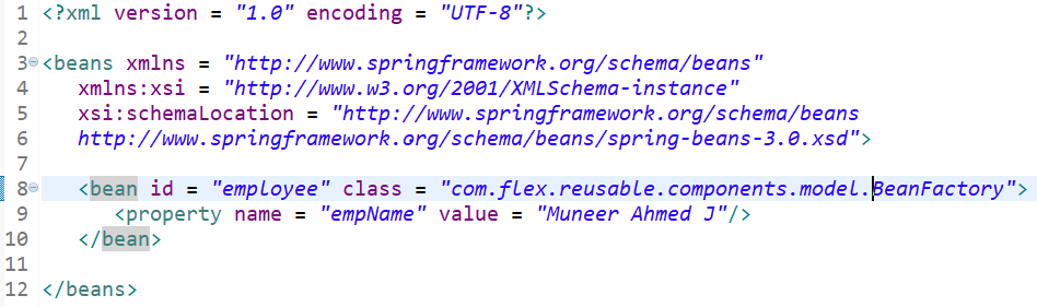 XML configuration