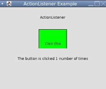 Java ActionListener 1-6