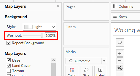 Washout feature highlighted