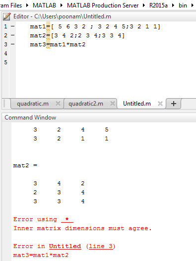 matlab command for matrix vector system solve