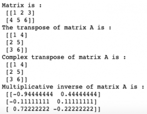 matrix assignment numpy