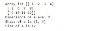 NumPy Array Functions | Examples of Array Creation & Array Manipulation