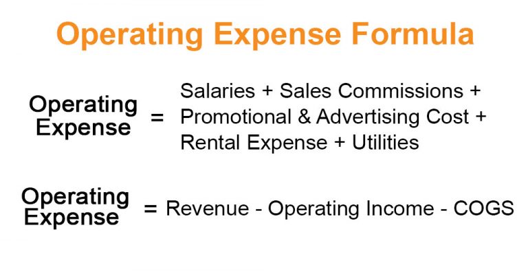 total operating expenses formula