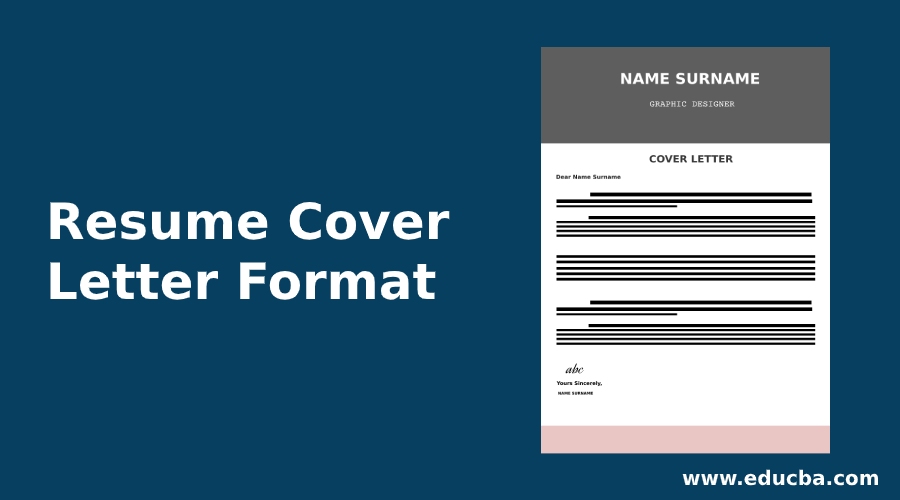Resume Cover Letter Format