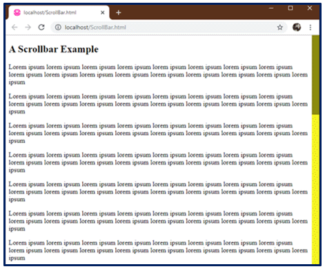 Scrollbar color 2