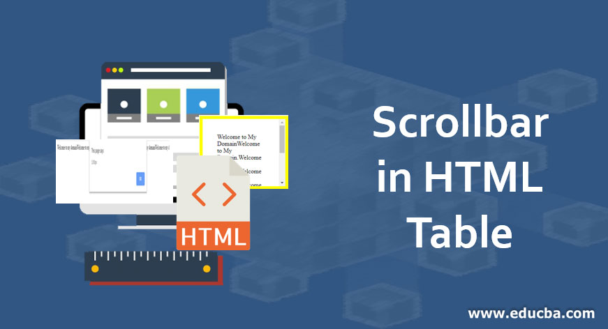 Scrollbar in HTML Table Learn How to Create a Scrollbar in Html