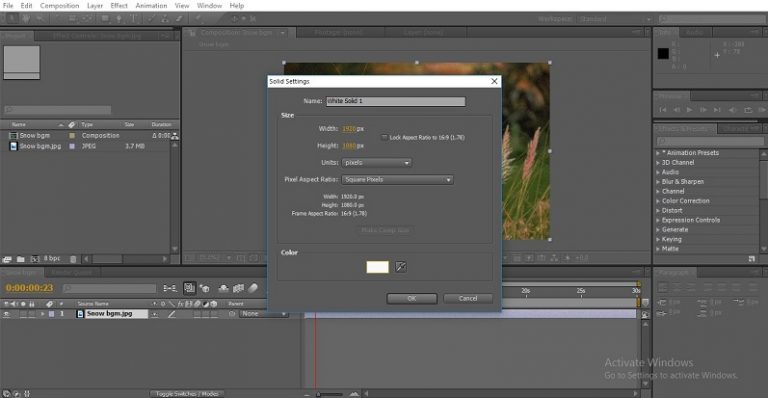 Snowfall In After Effects Top 2 Methods To Create Snowfall Effect