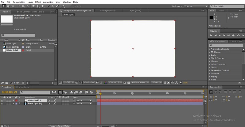Snowfall in After Effects 1-6