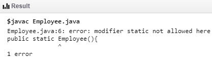 Static Constructor in Java eg1