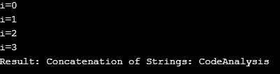 String Concatenation in C eg1