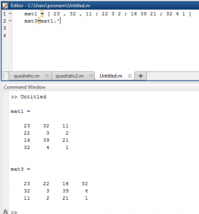 matlab matrix to vector by rows