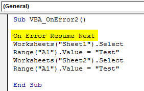 On Error Resume Next Example1-6