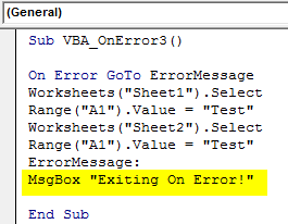 Error Message Example 2-6
