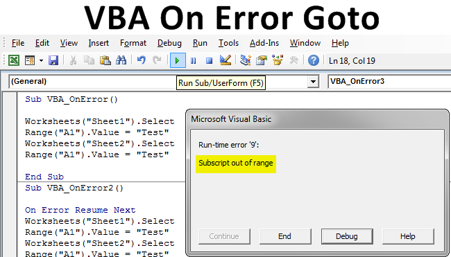 excel vba on error goto resume