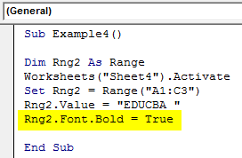 VBA Variable Range Example 4-6