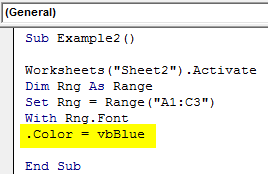 VBA With Example 2-5