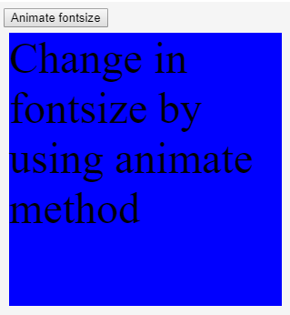 Animate in jQuery | Syntax, Properties and Examples of Animate in jQuery