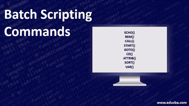 Batch Scripting Commands Useful List of Batch Scripting Commands
