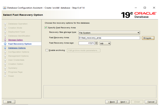 sample database for oracle 6