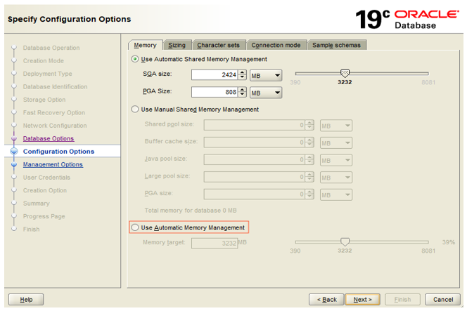 sample database for oracle 7