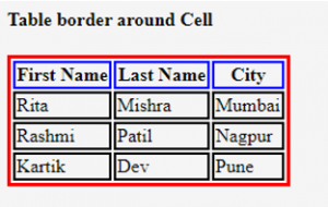 Table Border In HTML | 10 Ways For Defining Table Border With Examples