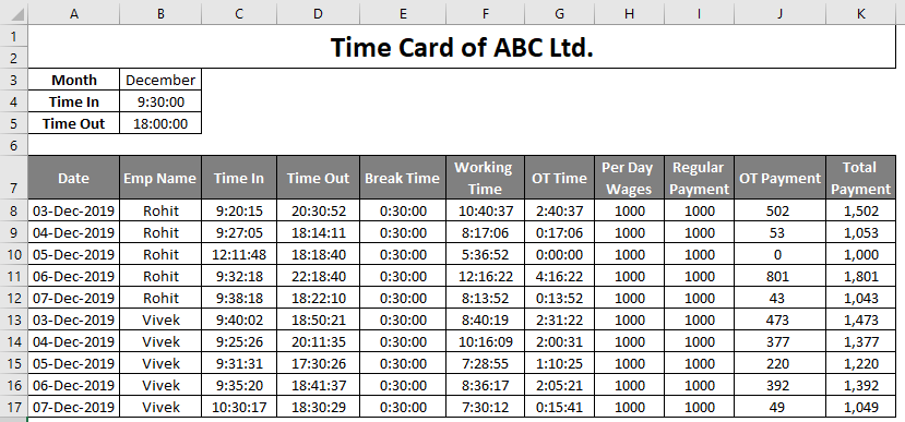 Employee Time Card Template from cdn.educba.com