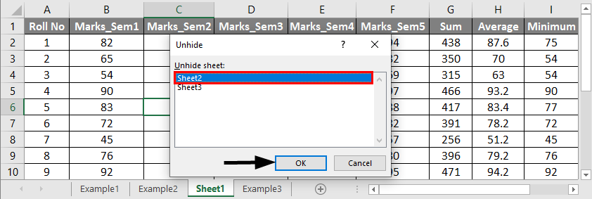 how to unhide all sheets in excel examples to unhide