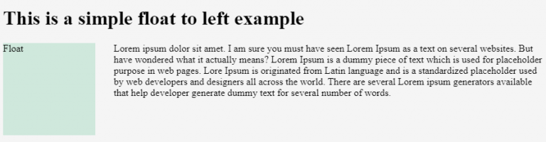 CSS Layout | Various Layout Techniques | CSS Float Options