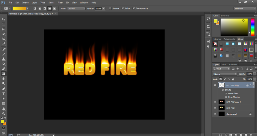 Fire Effect in Photoshop | Creating Realistic Fire Text Effects in Photoshop