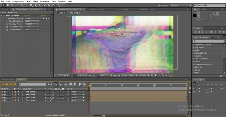 creation glitch effects free download after effects