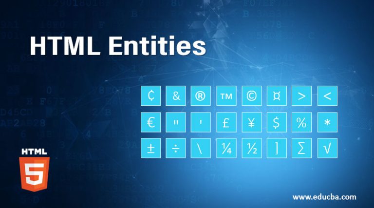 HTML Entities | Different HTML Entities With Examples