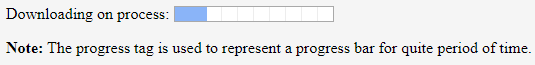 HTML Progress Bar output 1