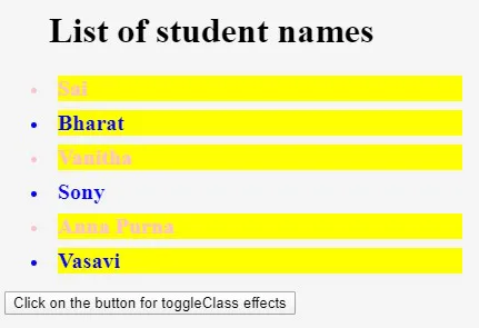 JQuery toggleClass()-1.5