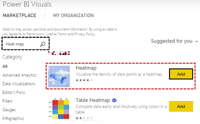 Power BI Heat Map Example 3