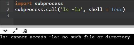 python subprocess call hide output