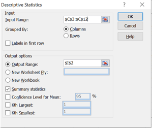 Select Summary Statistics