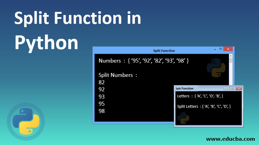 Split Function in Python