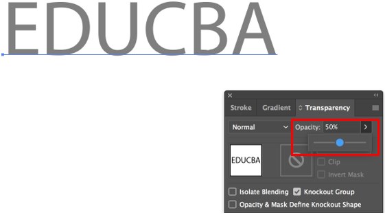 Transparency in Illustrator - Opacity