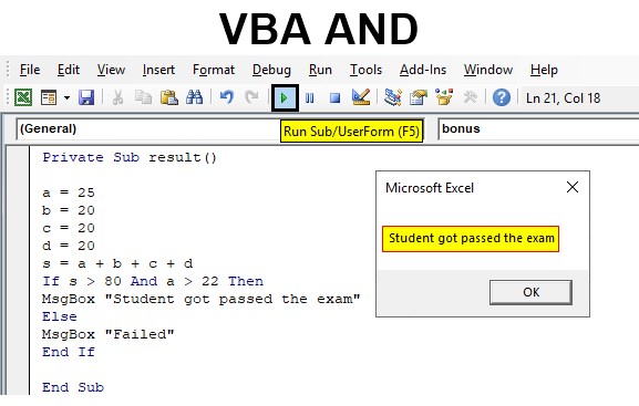 Excel vba отличие sub от function