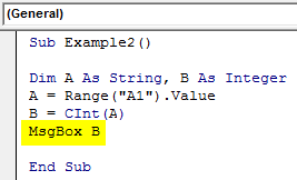 String Data Type. Example 2-6