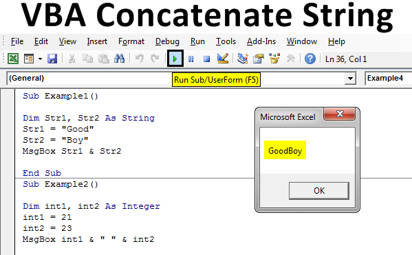 VBA Concatenate Strings