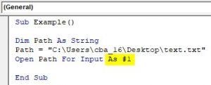 excel vba open for input skip to end of loop